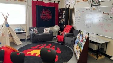 Godson Elementary Indigenous Room Indigenous Room set up